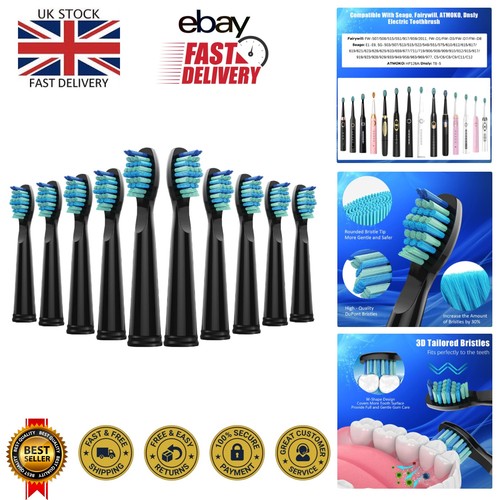 Toothbrush heads with - 10,